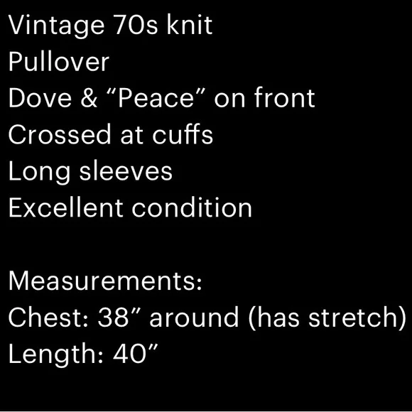 VINTAGE 70s Knit Pullover - Picture 8 of 8